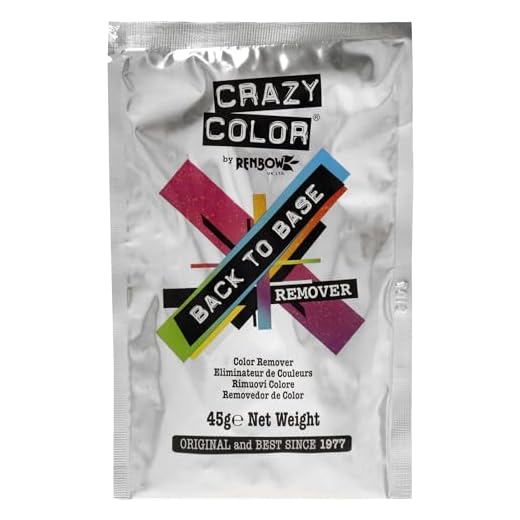 Crazy Color Back to Base Hair Color Remover 1 DISPLAY Gentle Hair Dye Remover with Kaolin Clay for All Artificial Hair Colors and Semi-Permanent Shades 30-Minute Easy Hair Dye Removal Powder, 45 Grams