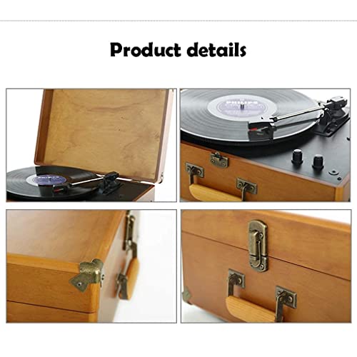 TAISK Tourne-Disque rétro, boîte à Musique de Style Vintage en Bois Naturel, Tourne-Disque avec Haut-parleurs stéréo… - Les Beatles, Paul McCartney, John Lennon, RIngo Starr, George Harrison TAISK Tourne-Disque rétro, boîte à Musique de Style Vintage en Bois Naturel, Tourne-Disque avec Haut-parleurs stéréo… – Image 5