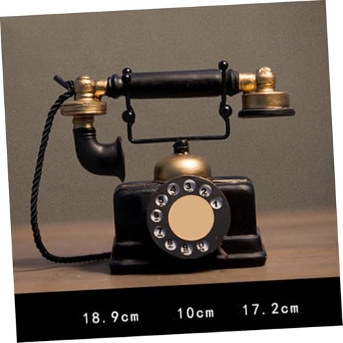 Teléfono de disco vintage CORHAD de resina decorativa retro 2
