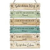 Namalu Jugendweihe Geschenke für Jungen Mädchen Geh Deinen Weg Holz Schild Deko Schulkinder Lebenseinstellung Motivation Spruch Holz Wandschild Geschenkidee für Jugendweihe Abschluss Konfirmation