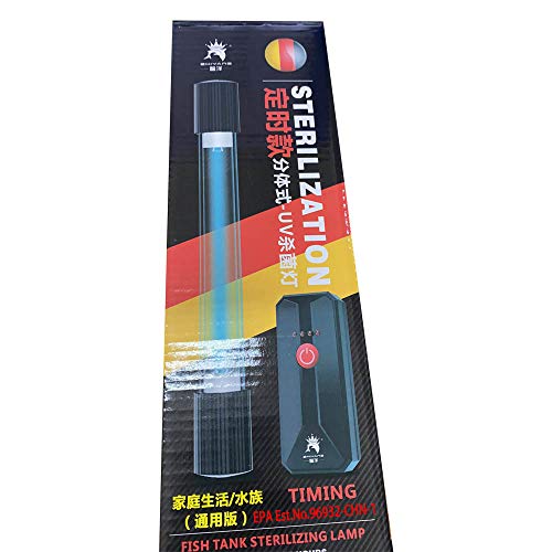 Taishan Aquarium Clean Light，3W Mini Uv Sanitizer Submersible Light With Timer,Aquarium Water Clean Green Clear Waterproof Clean Lamp For Pond,Swimming Pool,Indoor #TOP7