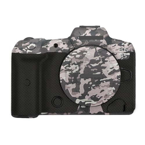 Anti-Scratch Camera Skin Wrap R5 Sticker Coat Vinly Protective Film Body Protector Decals Cover for Canon EOS R5 R 5 (Field Camouflage)