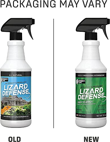 Exterminators Choice Lizard Defense Spray | 32 Ounce | Natural, Non-Toxic Lizard Repellent, Home Extermination Spray | Quick, Easy Pest Control | Safe Around Kids & Pets #TOP6