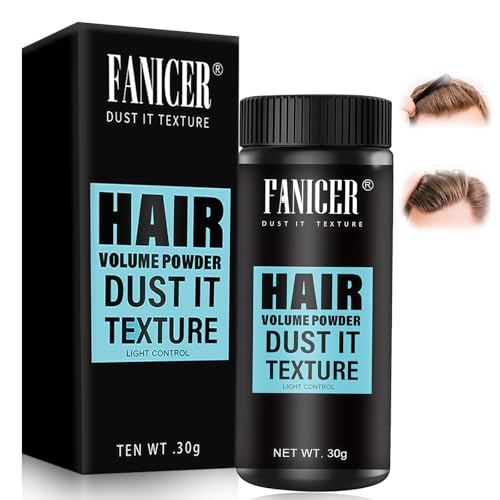 30g Polvos Para el Pelo, Polvos Texturizantes Pelo, Polvo para Peinar de Aspecto Natural para Hombres, Con Efecto Mate, Fijación Duradera, No Graso, Mantiene el Cabello Esponjoso Todo