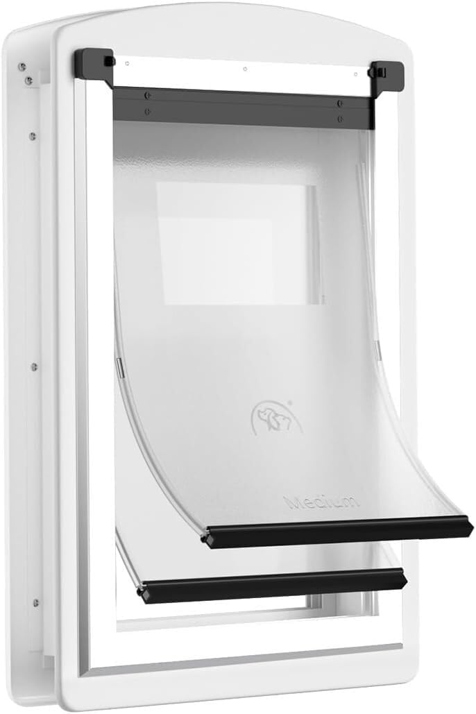 Beautiful Inner and Outer Doors, Artificial Pet Doors, Suitable for Small Indoor Pets Such As Cats and Dogs(Small)