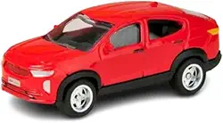 Carro Miniatura 1:64 Fiat Fastback Toro Strada Carrinho Colecionável Pneu Borracha (Fastback Vermelho)