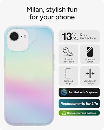 Coque iPhone 16e ZAGG Milan évitez les écrans brisés grâce au graphène 4m - 2