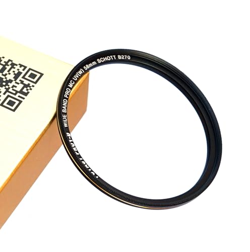 Image of Fotasy 58mm Ultra Slim UV Protection Lens Filter, Nano Coatings MRC Multi Resistant Coating Oil Water Scratch, 16 Layers Multicoated 58mm UV Filter