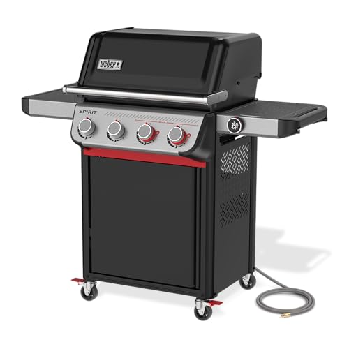 Image of Weber Spirit EX‑425C Smart Gas Grill (Natural Gas) for Outdoor Cooking, 4 Burners with 2 Boost Burners - Wi‑Fi Enabled Grill, Porcelain-Enameled Cast-Iron Grates, Sear Zone & Weber Connect
