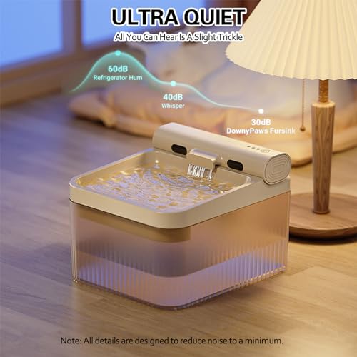 Fuente automática de agua para gatos y perros 4L blanca miniatura 4