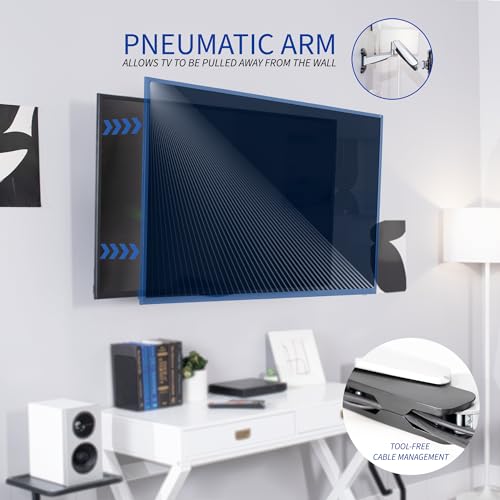 Vivo MOUNT-VW03G Counterbalance 40 To 70 Inch Lcd Led Plasma Screen Tv Wall Mount, Above Fireplace Height Adjustable Pneumatic Spring Fully Articulating Bracket thumb #6