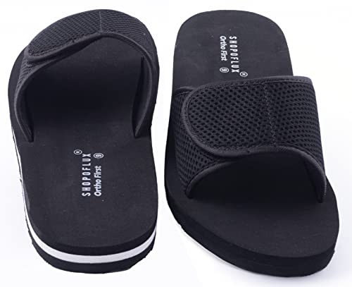 Image of SHOPOFLUX Ortho First Slippers for Men | Adjustable Strape Orthopaedic Doctor Chappal Flip-Flop Footwear and House Slippers for Gent's and Boy's