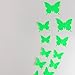 DP DESIGN® SET 12 FARFALLE ADESIVE VERDI IN PVC EFFETTO 3D DA MURO PARETE ARMADIO SPECCHIO DECORAZIONE CASA VERDE