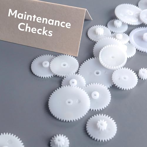 QUARKZMAN Plastik Zahnradset Kleine Motorzähne Modul 0 5 Für DC Motor DIY Zubehör Modellspielzeug RC Auto Roboter Mit Riemen Packung Mit 80 Stück