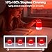Finezeal 670nm Red Light Night Light Lamp for Sleep - Zero Blue Light, 4 Color Modes Rechargeable Portable & Hangable Design, Dimmable and Auto-Off Timer for Bedroom Nursery Camping