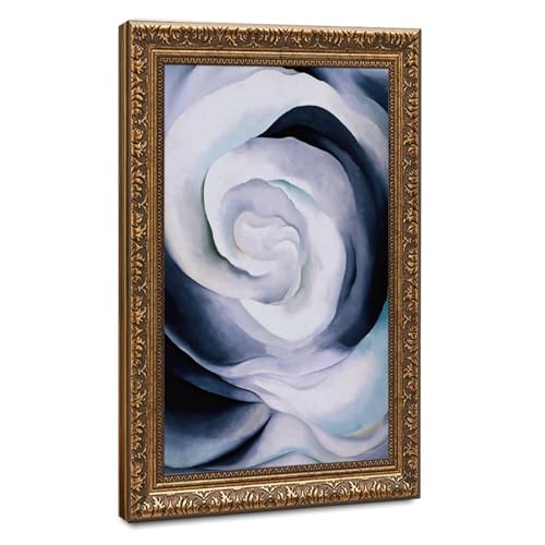 Impression sur toile rose blanche Georgia O'Keeffe 40x61 cm
