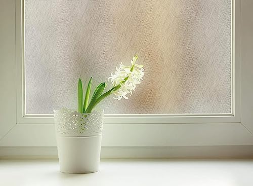 d-c-fix Window Film Static Premium Ilva UV Privacy Screen on Both Sides Opaque Static Self-Adhesive Film for Bathroom Windows, Kitchen, Glass Door, Frosted Glass Film, Privacy Film,