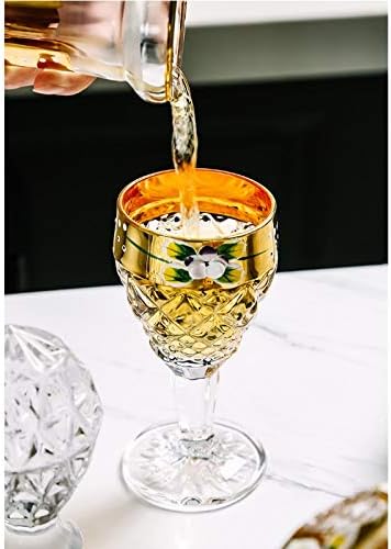 Miniatura 6 de Juego de copas de vino de cristal moderno para whisky, decantador de vino, juego de copas de vino, dispensador de tequila, herramientas de bar de