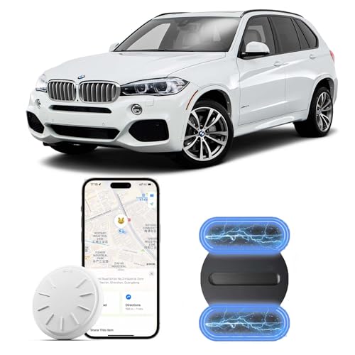 Image of GPS Tracker for Vehicles, 1PCS Real Time Tracker Device for Vehicles, No Monthly Fee Car Tracker,Work with Find My (iOS Only), 360 Days of Battery Life,Super Magnetic,Waterproof and Drop-Proof, Black