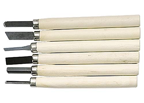 SPARTA Chisels for Wood Carving, 6 Pieces (246065)