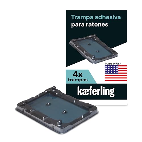 Catchmaster 4X Trampa de Pegamento para Ratones y Insectos | Pegamento eficaz con Cebo | Cola Potente | Trampas para Roedores