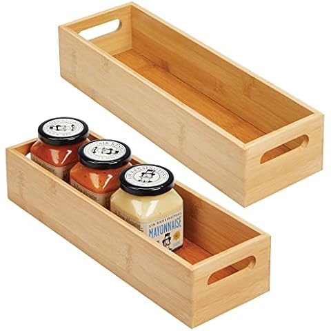 mDesign Juego de 2 cajas organizadoras con asas Cover