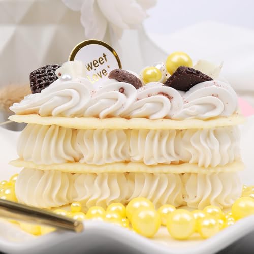Image of Yellow Sprinkles for Cake Decorating, 130g /4.6oz Edible Yellow Pearl Sprinkles Mix, Sugar Candy Pearls for Baking, Cookie Decorations and Cupcake Toppings, Wedding Party Supplies