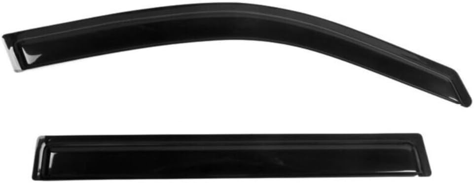 ZR 4pcs Sun Rain Deflector Guard Window Visors Front Rear Left Driver Right Passenger Upper Side Tape On External Window Slim Style Acrylic Smoke Tinted FZWDHCRV12 FZ-WD-HCRV12