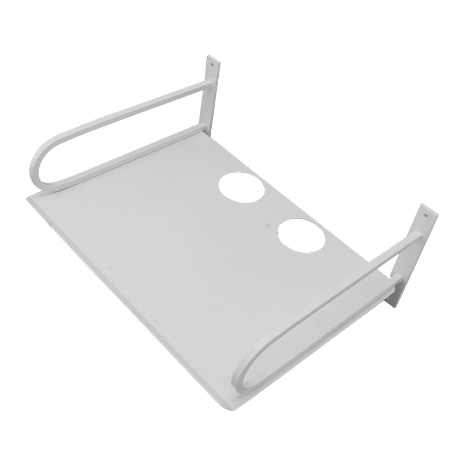 Estante de Pared para Proyector, Estante Flotante para Proyector, Resistente a la Oxidación, Duradero, Multipropósito, Fuerte Capacidad de Carga, Metal para Cajas de TV (Blanco)