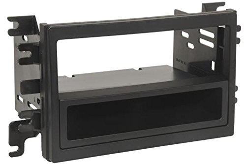 Scosche FD1432AB Compatible with Select 2007-2014 Ford / Lincoln / Mercury ISO Double DIN & DIN+Pocket Dash Kit Black