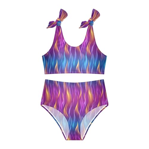 Image of Boccsty Cute Crab Red Blue Girls Swimsuits Kids Bikini Sets 2 Pcs Bathing Suit for 3T