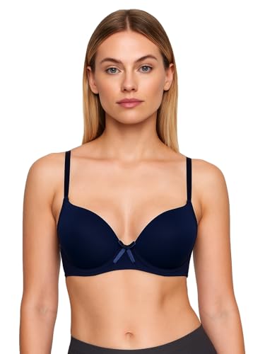 Image of Viola's Secret 6 Pack of Color Print T-Shirt Bras B Cup C Cup and D Cup
