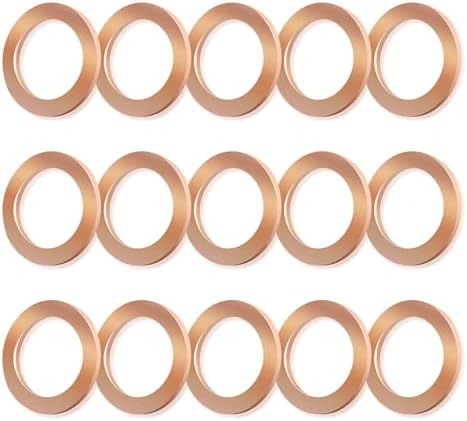 Amazon.com: 15PCS M14 Oil Drain Plug Gasket Crush Washer,Oil Drain  