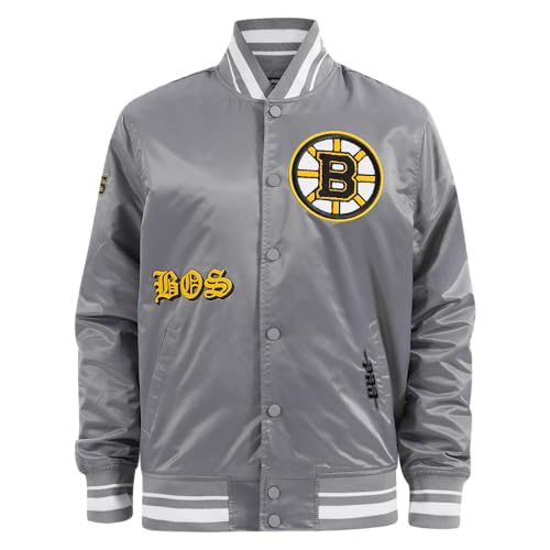 Image of Pro Standard Mens NHL Old English Satin Jacket