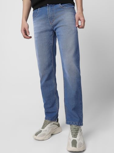 Image of Neostreak Men's Regular Fit Heavy Washed Jeans Stretchable