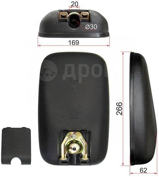 Rear View Mirror Side Mirror Left=Right Compatible with ISUZU NKR NPR