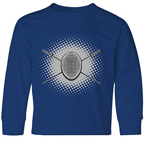 inktastic Fencing Mask Foils Youth Long Sleeve T-Shirt Youth Small Royal Bue