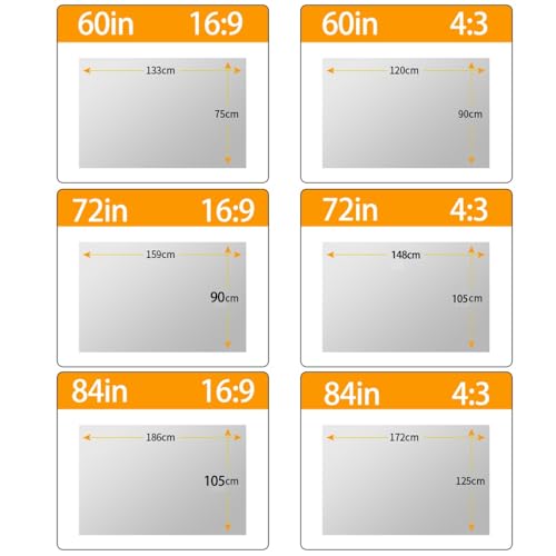 Pantalla de proyector plegable 133 pulgadas 16:9 miniatura 2