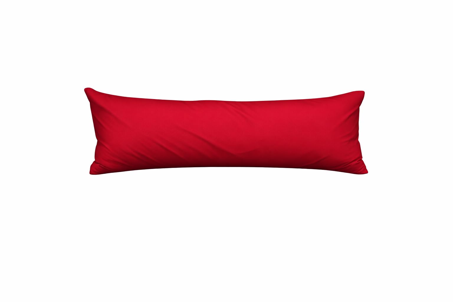 Bolster Pillow Case Long Body Orthopaedic Support Maternity Pregnancy Pillow Case (Small Double 4ft 19" X 48", Red)
