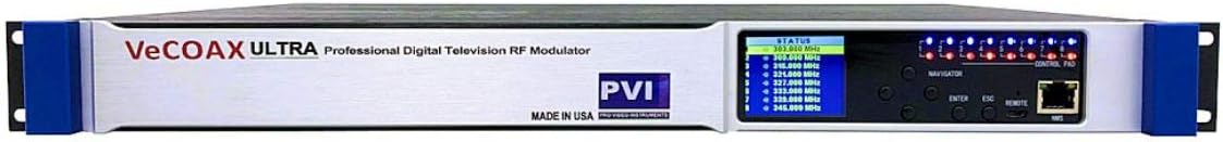 6 Channels HDMI Modulator - VECOAX Ultra-6 is a Six Channels HDMI Modulator to Channels to distribute HD Video Over Coax with Real time Perfect Quality by ProVideoInstruments