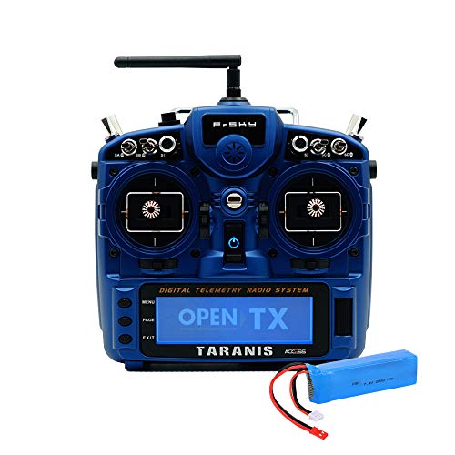 FrSky Taranis X9D Plus SE Special Edition 2019 Access 2.4G 24CH Radio Transmitter with 2S Lipo Battery Pack - Night Blue