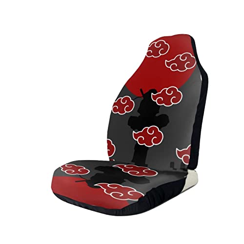 Car Seat Cover, Full Front Seat Cover 1Pcs , Japanese Anime Car Seat Cover Black Car Cushion Cover, Easy Installation, Universal Suitable For Car, Truck, Car, Sedan, Suv, Van #TOP1