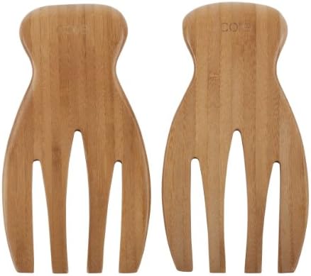 Core Bamboo Set of 2 Classic Salad Hands, Dark