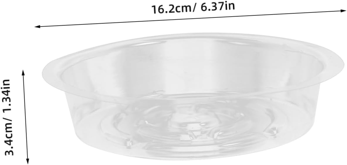 POPETPOP 90pcs Heavy Duty Plastic Plant Saucers Round Drip Trays for Indoor and Outdoor Use Prevent Water Leakage and Spillage for Flower Pots and