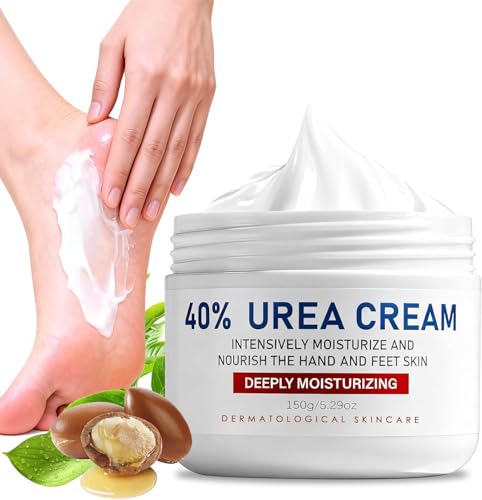 Crema Para Pies Secos y Talones Agrietados con Urea 40%, crema pies urea, para Talones y Manos, Cremas Paras Secos y Agrietados, Codos, 150g