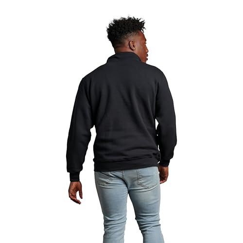 Russell Athletic Men's Dri Power Fleece Quarter Zip, Moisture Wicking, Cotton Blend, Relaxed Fit, Sizes S-4x4
