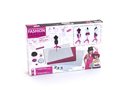 Theo Klein 7909 - Kit De Costura Milano con Material, Instrucciones Y Patrón De Corte, Juguete