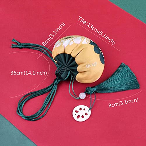 6 Bolsitas Chinas de Brocado con Cordón para Joyas miniatura 2