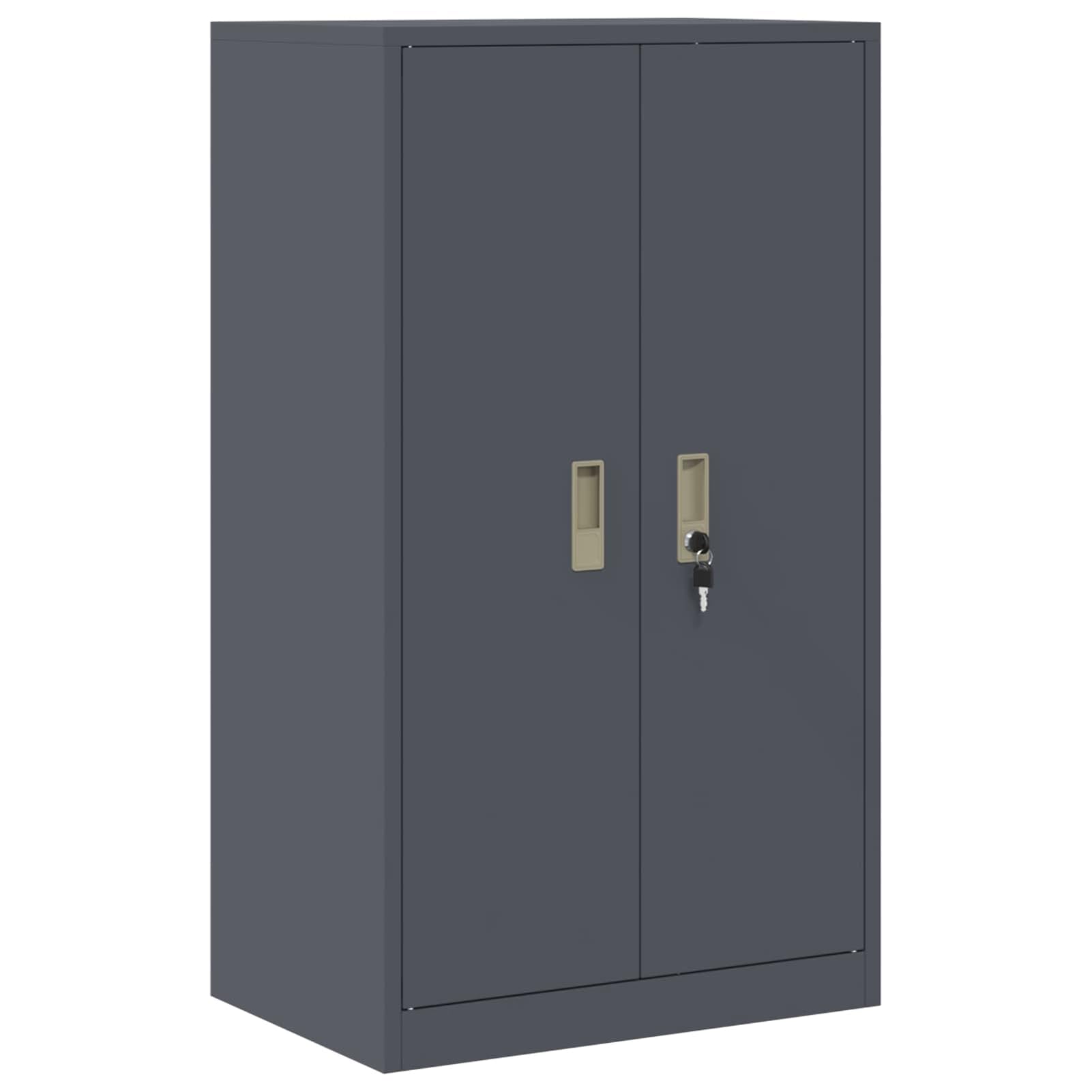 Gecheer Armadio per Ufficio, Ante con Serratura, 60 x 40 x 105 cm, Acciaio Verniciato a Polvere, Mobile per Archiviazione Documenti e Cancelleria for Uffici e Ambienti Professionali