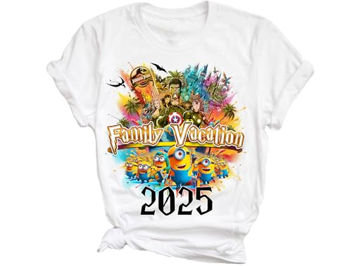 Custom Colorful Custom Family Matching Shirt, Adventure Park Personalized Family Vacation Matching Shirts. Spring Break Trip. Birthday Squad. Birthday Crew. DT316